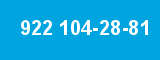 922 104-28-81